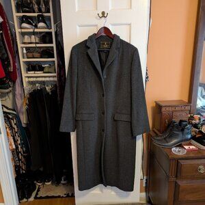 Lauren Wool & Cashmere Womens Charcoal Grey Coat